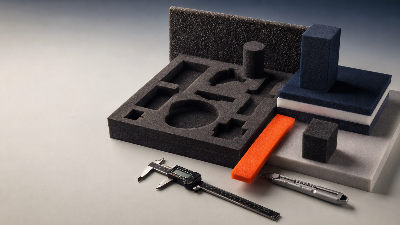 Insertos, bloques y piezas de FOAM industrial fabricados en distintas geometrías